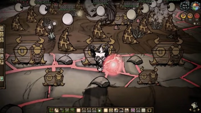 Ancient Guardian stuck on a pillar during battle