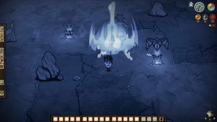 Gameplay screenshot of the Celestial Champion boss fight