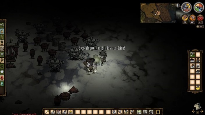 Crafting the Salt Box in Don't Starve Together