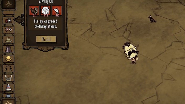 Una selección de objetos de ropa de invierno en Don't Starve Together, incluyendo el Sombrero de Beefalo y el Tam O' Shanter.