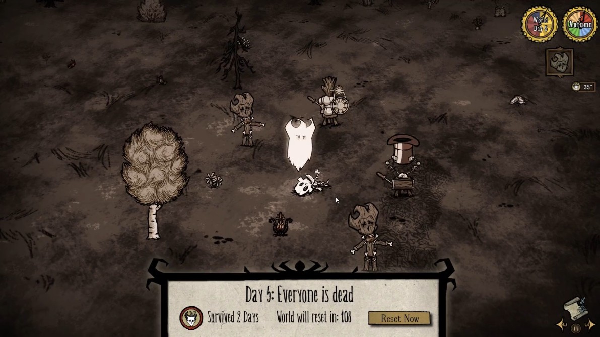 A player using Pierogies to heal before crafting.