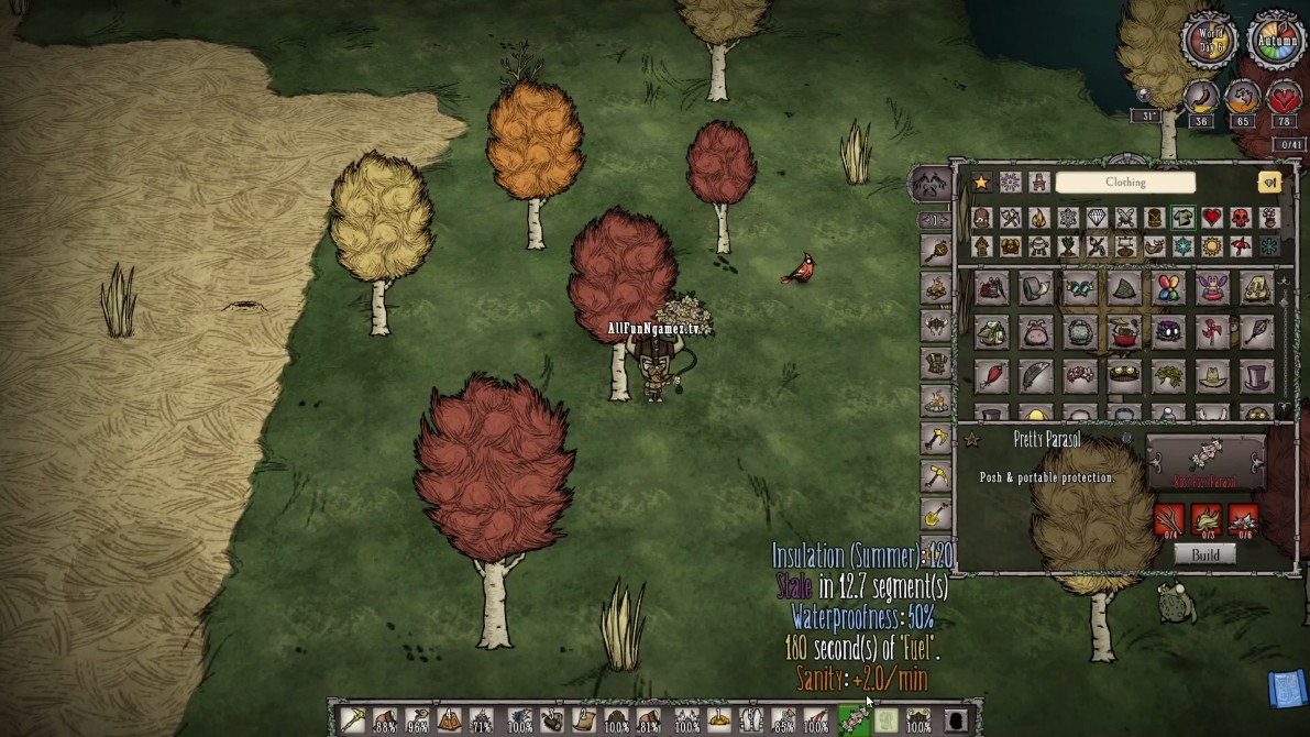 Different gear combinations for total rain immunity