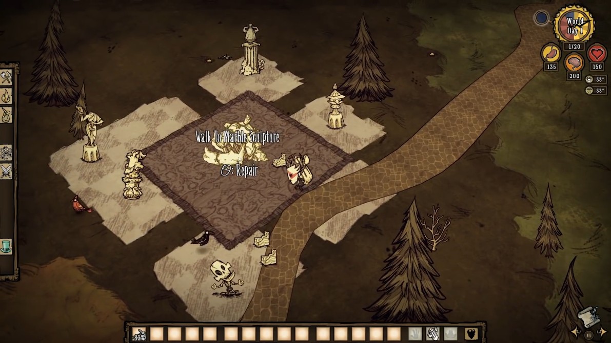 Example of a marble farm setup