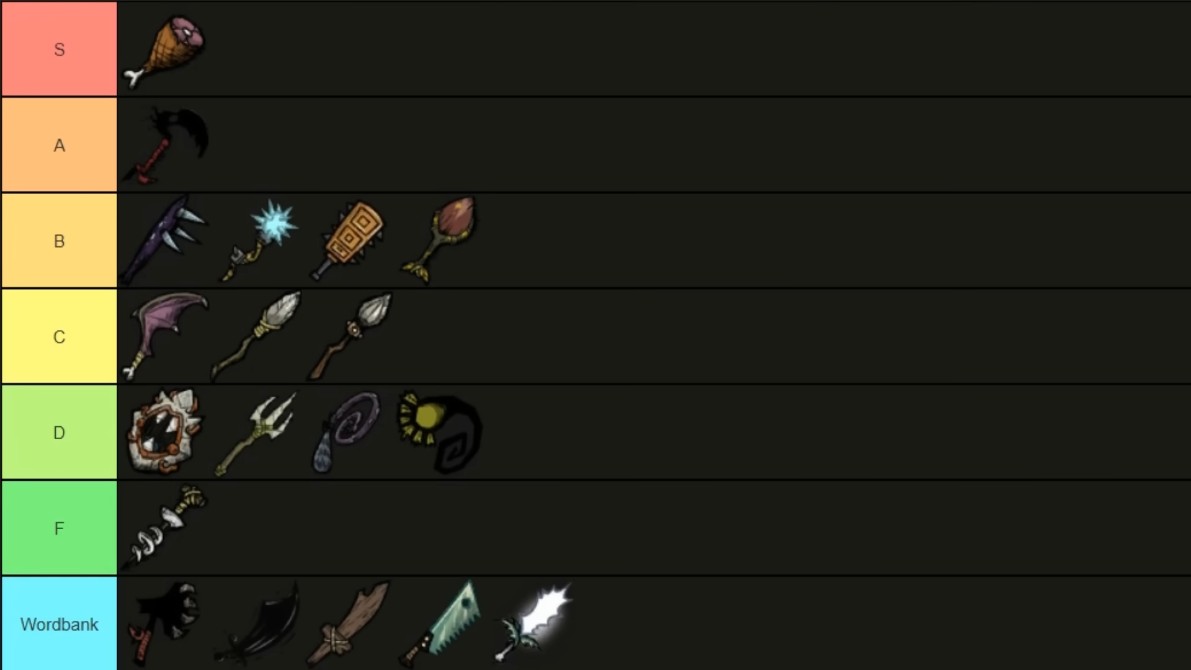 Dark Sword in Don't Starve
