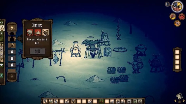 An endothermic fire providing cooling effect in the game