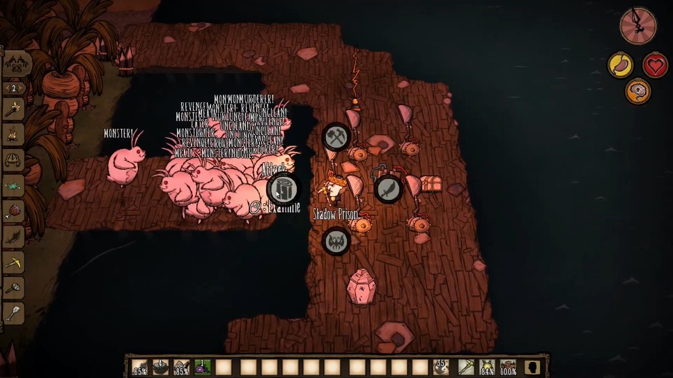 Setup for farming Nightmare Fuel using Shadow Sneak