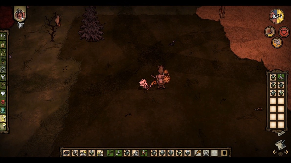 Setting up a fire trap for Tentacles