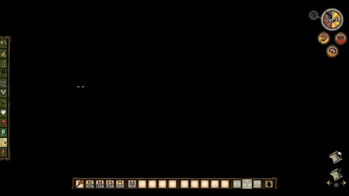 A collection of purple gems in Don't Starve Together