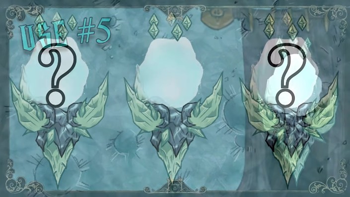 Different types of mushroom spores used for customizing the Enlightened Crown