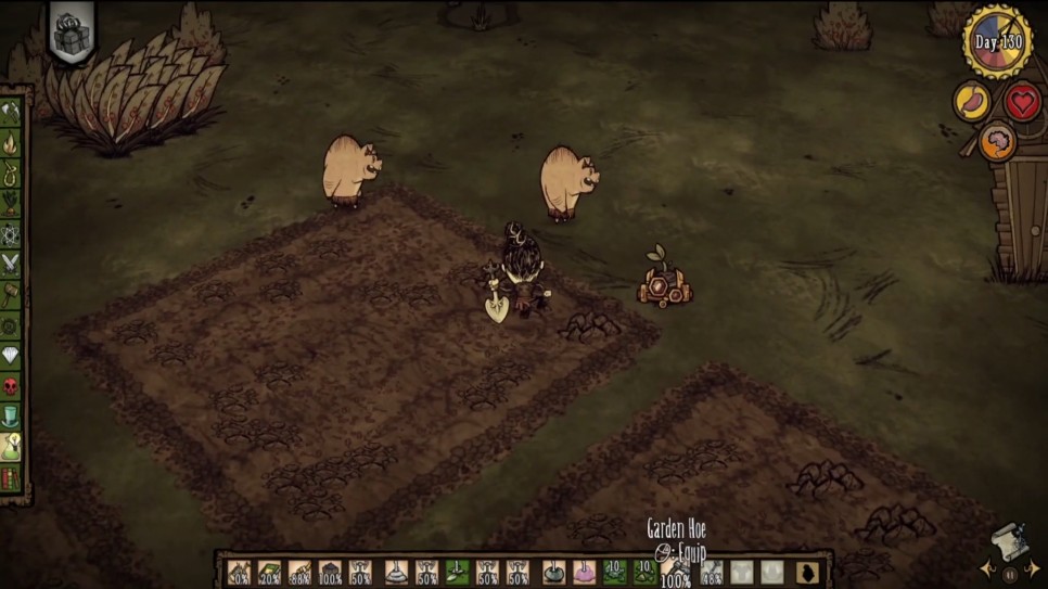 A thriving farm with healthy crops ready for harvest.