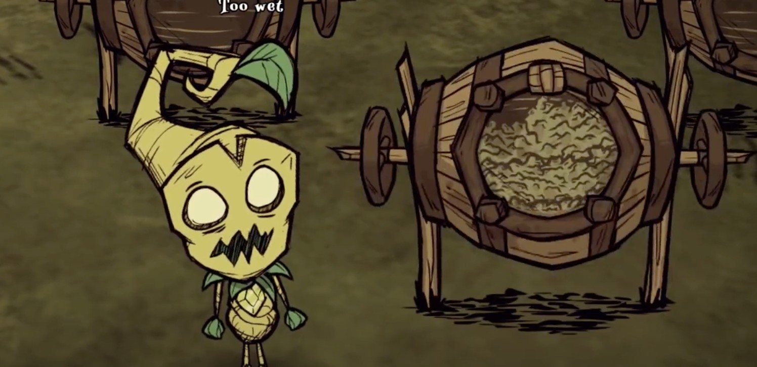 A field of Giant Crops in Don't Starve Together