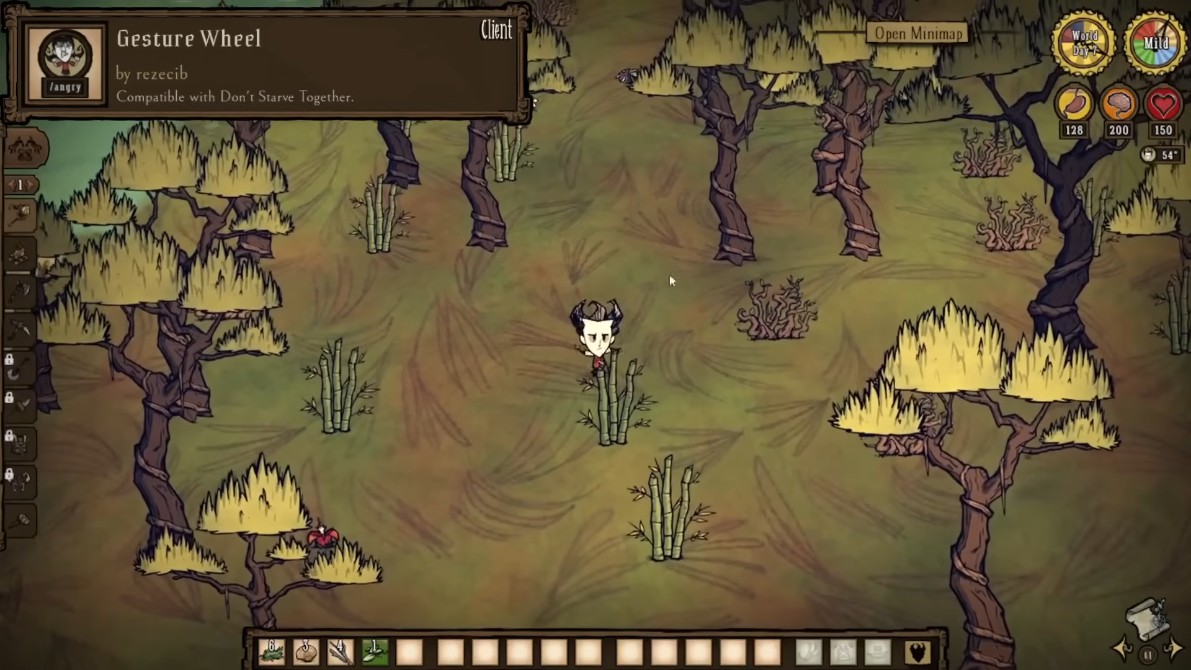 Example of complex mod combinations in Don't Starve Together