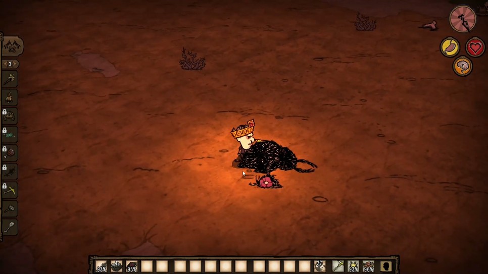 Maxwell using the Shadow Sneak ability in Don't Starve Together