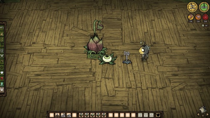 Eyeplants attacking a small creature