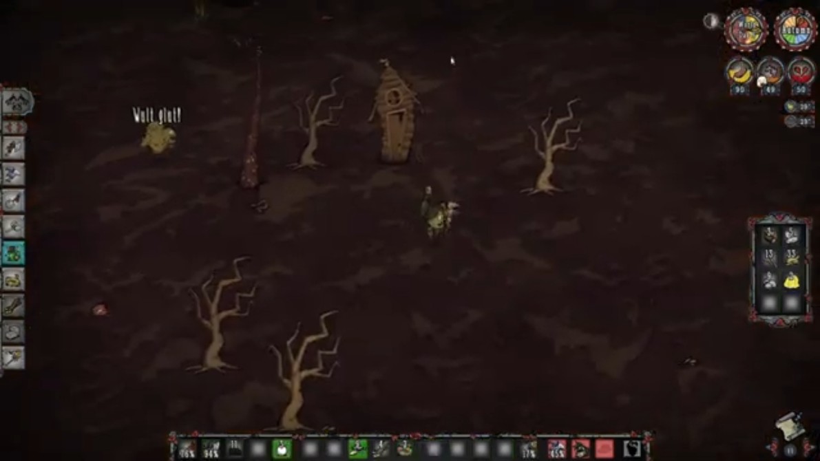 Wormwood planting saplings to regain sanity