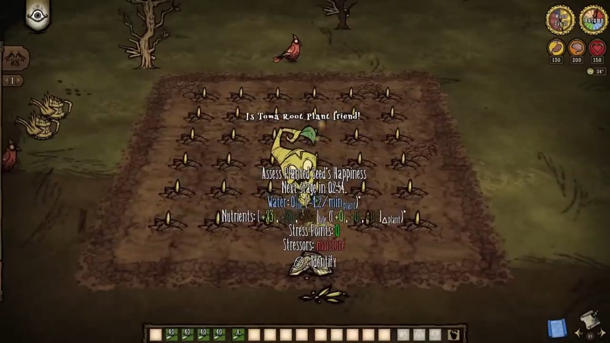 Wormwood using bramble traps in combat