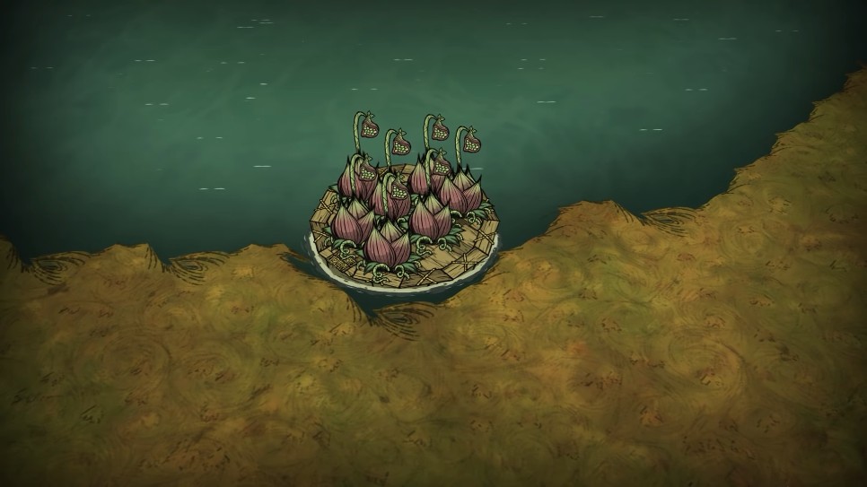 Lureplants smoldering in a summer environment