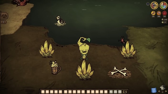 A Banana Shake dish in Don't Starve Together
