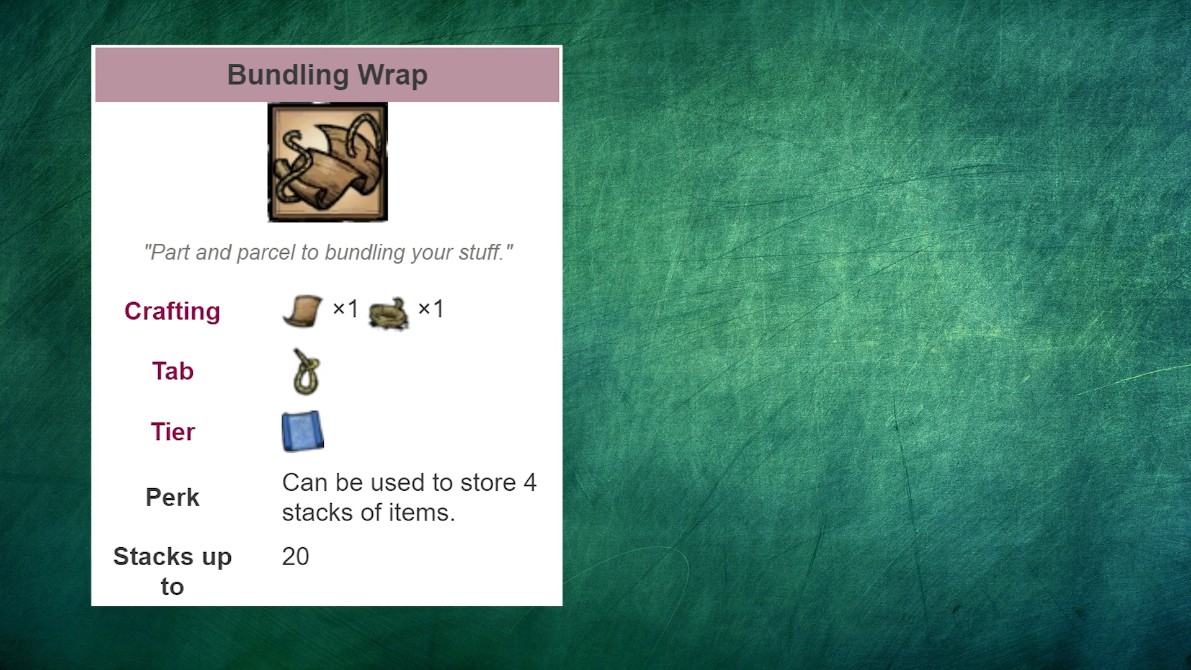 A player using bundles as traps.