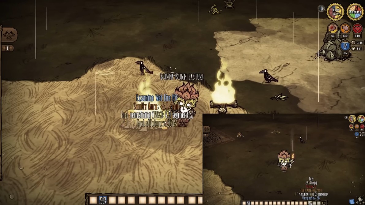 Diferentes tipos de estanques en Don't Starve Together
